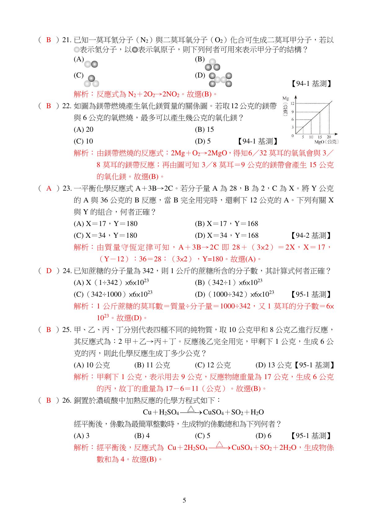 化學反應 第5頁