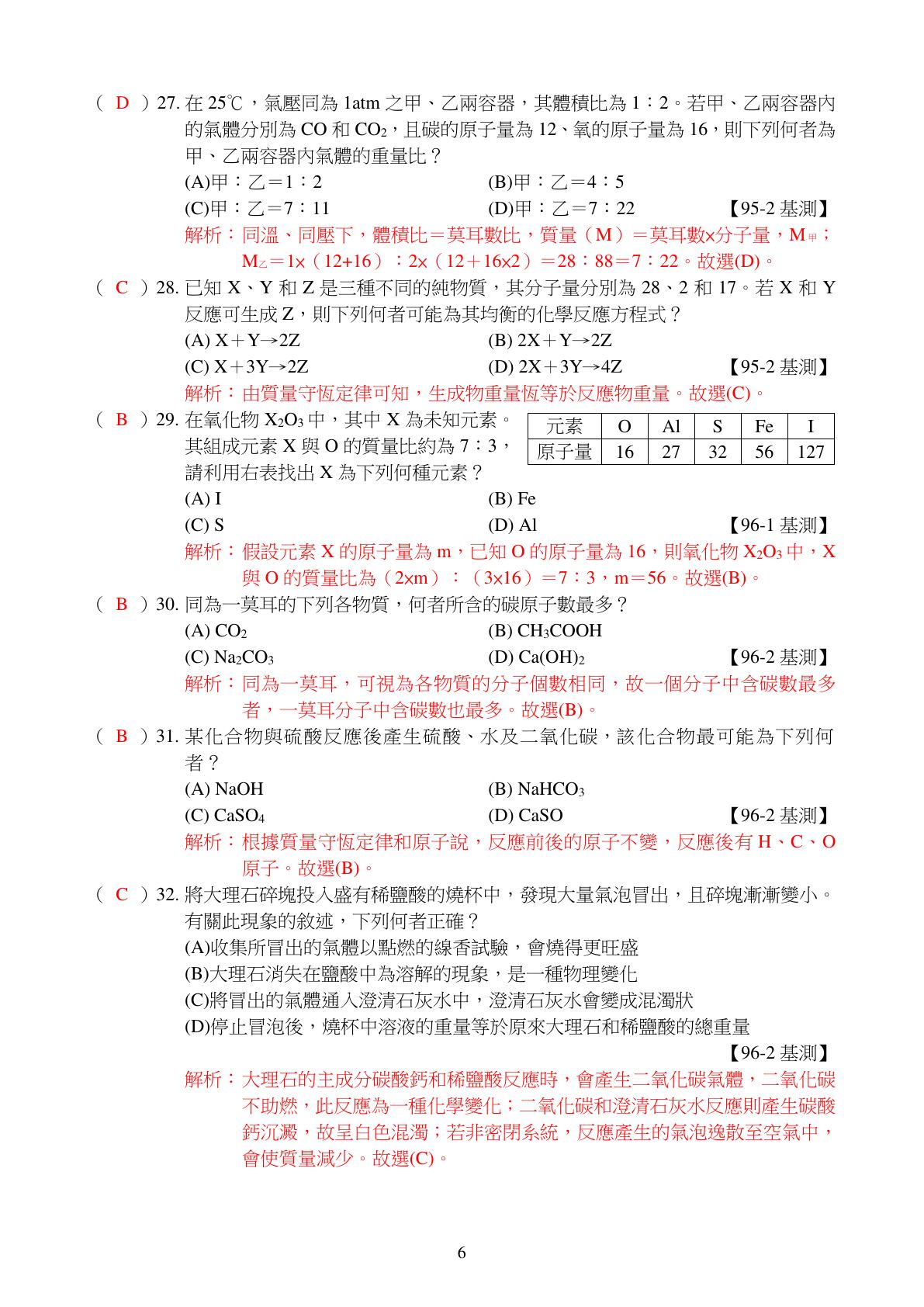 化學反應 第6頁