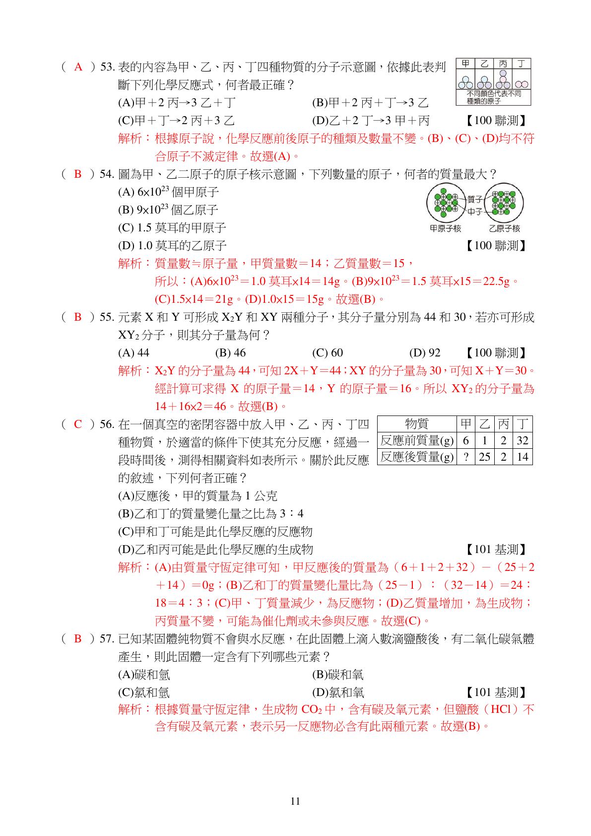 化學反應 第11頁