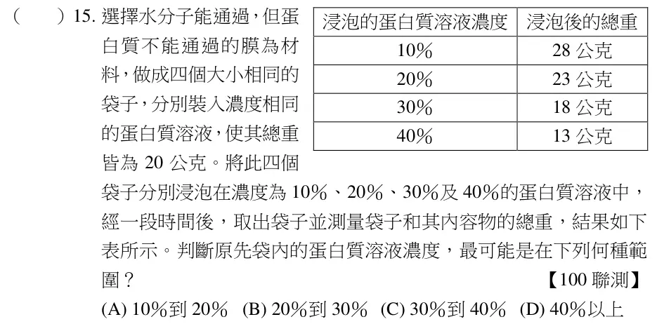 第15題題目
