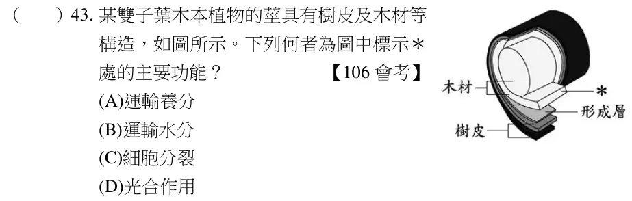 第43題題目