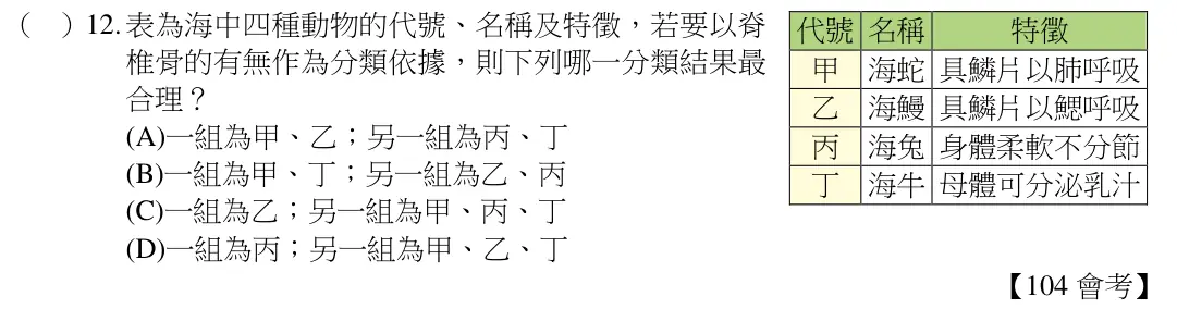 第12題題目
