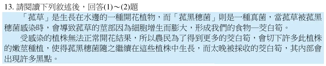 第13題題組文章