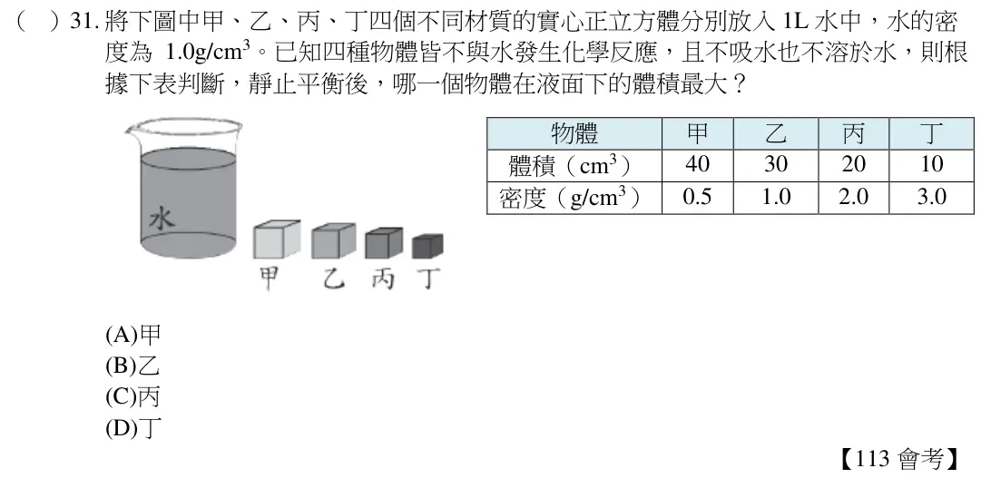 第31題題目