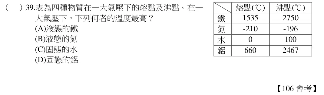 第39題題目
