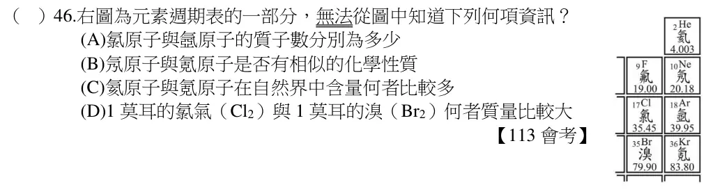 第46題題目
