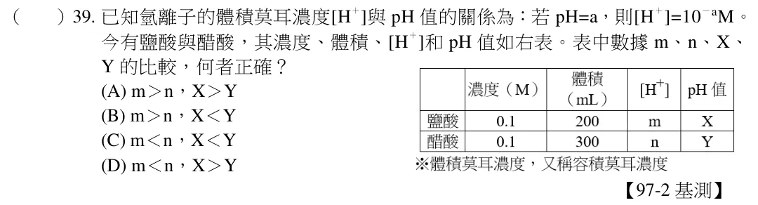 第39題題目