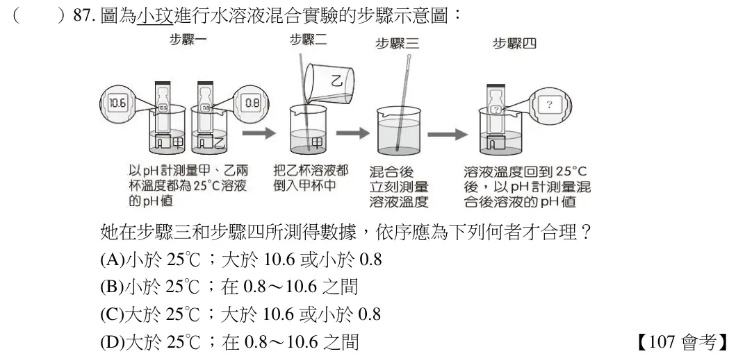 第87題題目