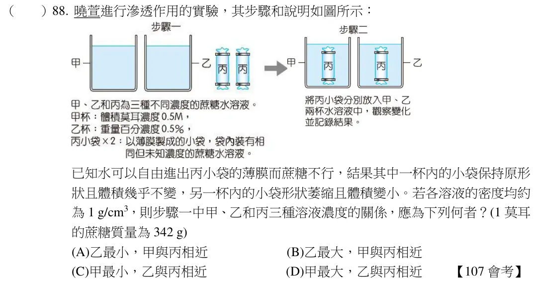 第88題題目