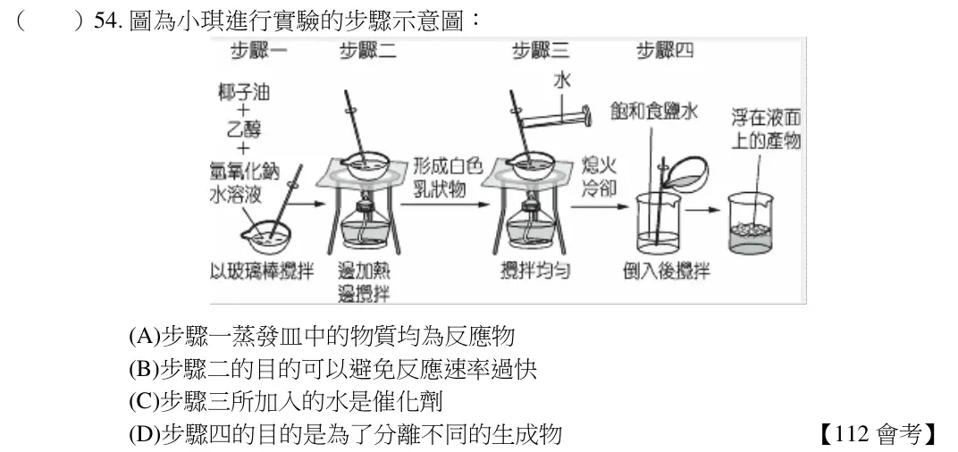 第54題題目
