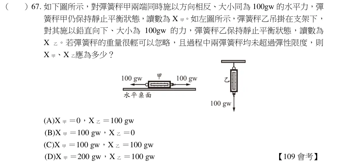 第67題題目