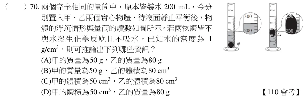 第70題題目