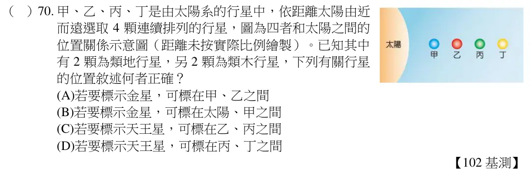 第70題題目