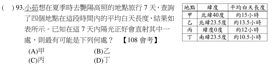 第93題題目