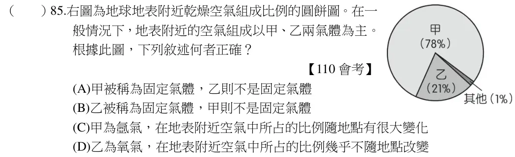 第85題題目